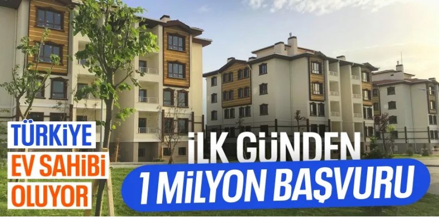 Yüzyılın Konut Projesi’ne yoğun ilgi: 936 bin başvuru