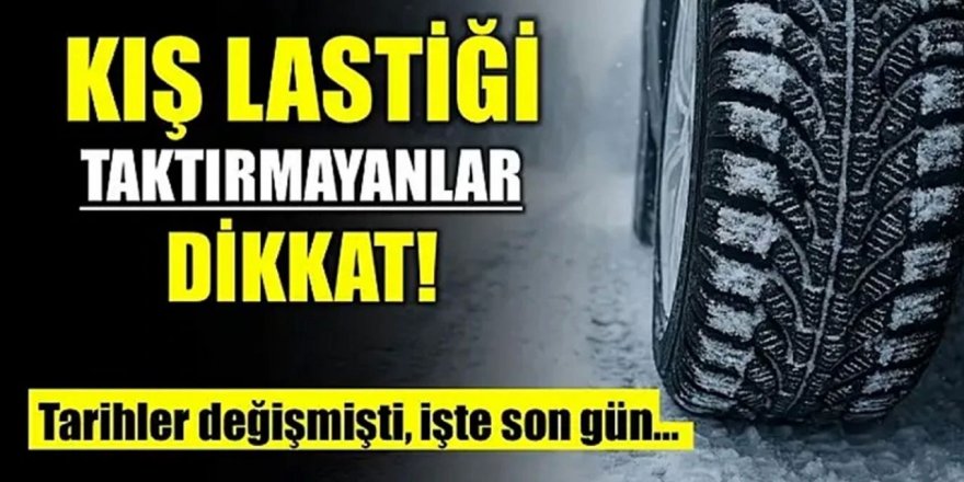 Zorunlu kış lastiği uygulaması hafta sonu başlayacak