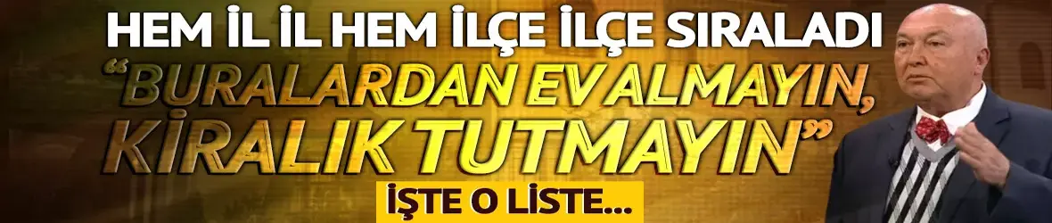 'Uyarıyorum' diye başladı!