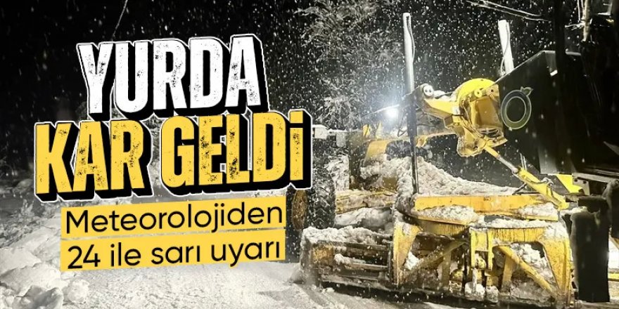 Erzurum'un yüksek kesimlerinde yoğun kar yağışı başladı.