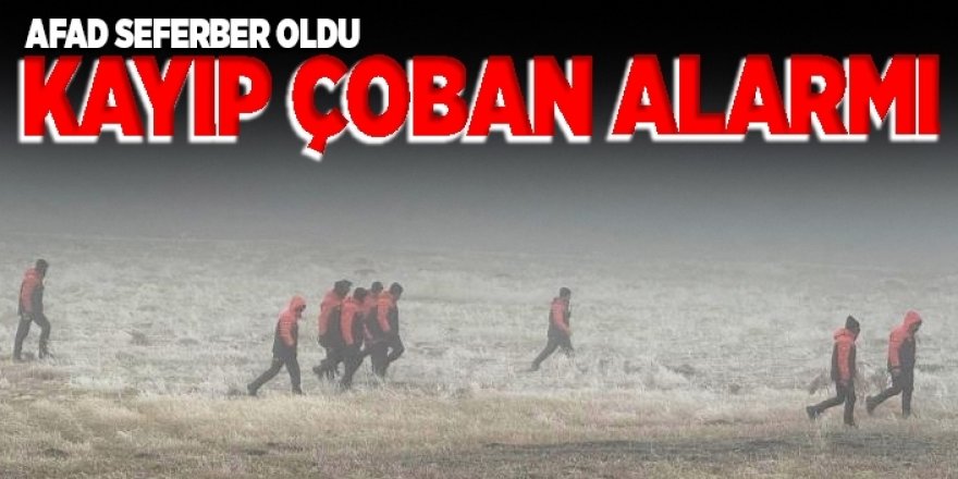 Erzurum'da işitme engelli çoban koyun sürüsüyle kayboldu