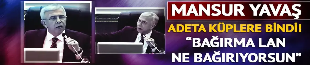 Mansur Yavaş toplantıda küplere bindi!