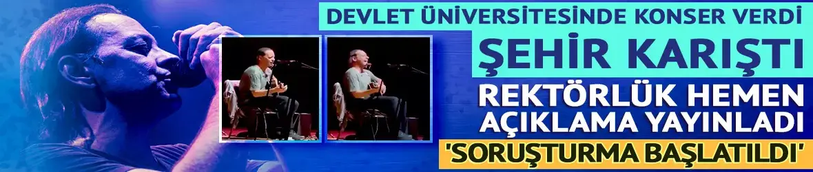 Duman grubunun solisti Kaan Tangöze üniversitede konser verdi!