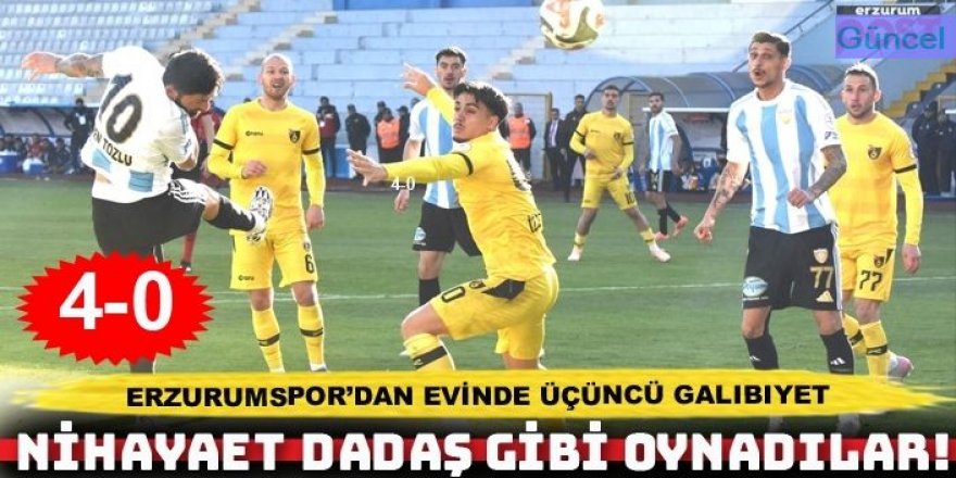 Erzurumspor FK nihayet 4'ledi