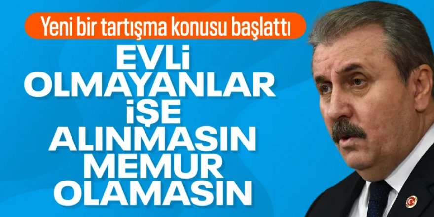 "Evlenmeyenler memur olmasın" çıkışı! 'Kasaptan et almıyorum, kuzu kesiyorum' diyen Mustafa Destici yine sahnede