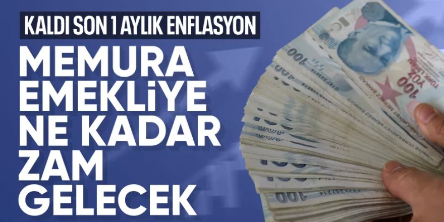 Memur ve emeklinin 5 aylık zam oranı netleşti