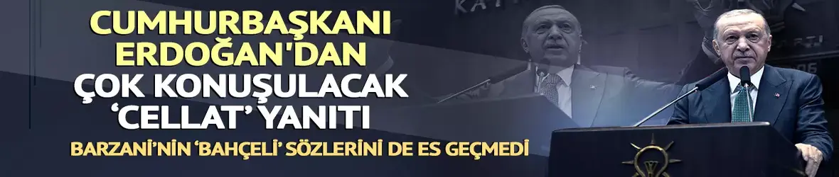 Erdoğan'dan Özel'e çok sert 'Cellat' yanıtı
