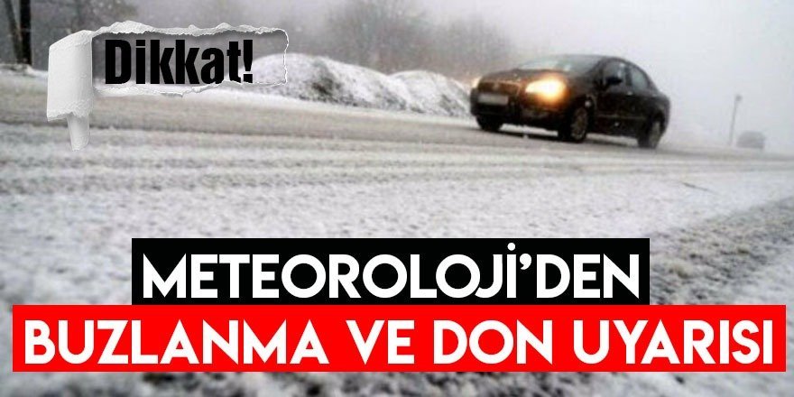 Doğu'ya kar, buzlanma ve sis uyarısı