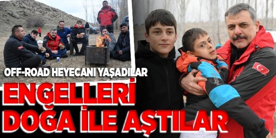 Erzurum'da Engelleri doğa ile aştılar