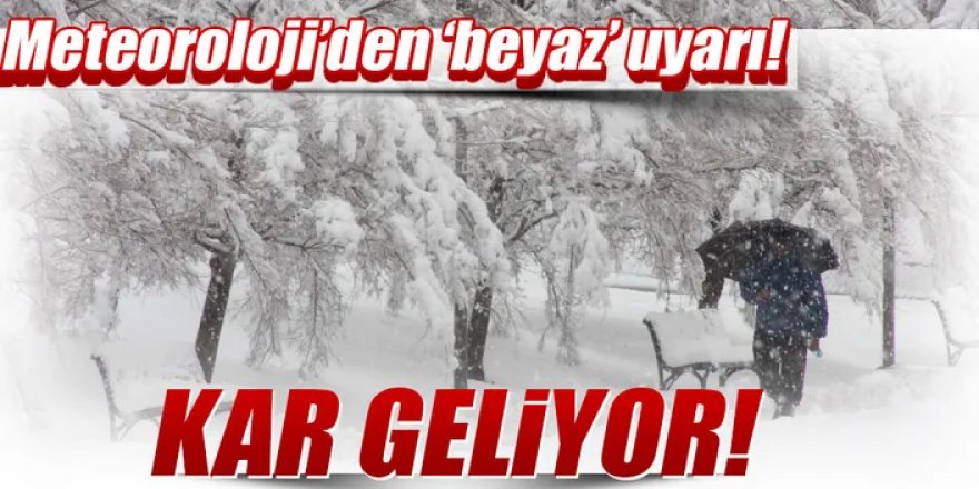 4 il için yoğun kar yağışı uyarısı