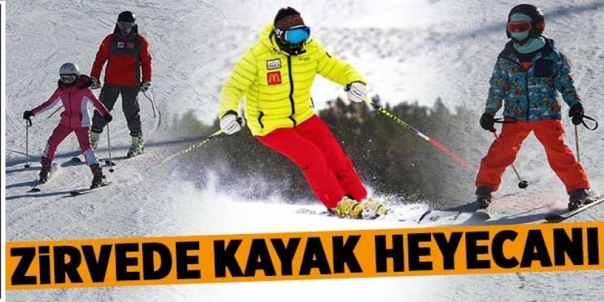 Palandöken’de kayak keyfi başladı