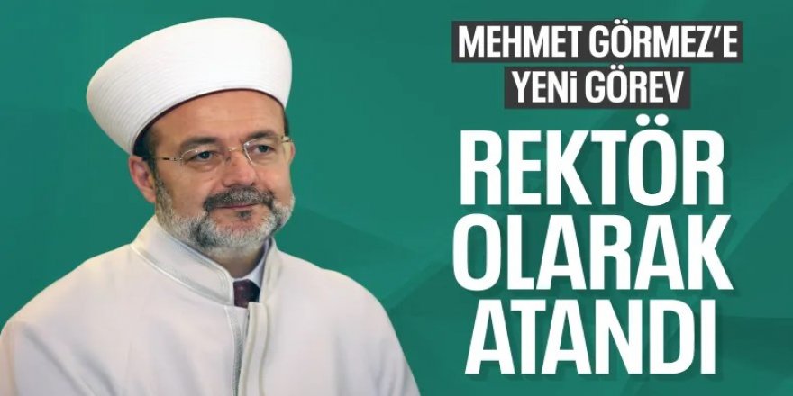Eski Diyanet İşleri Başkanı Görmez'e yeni görev