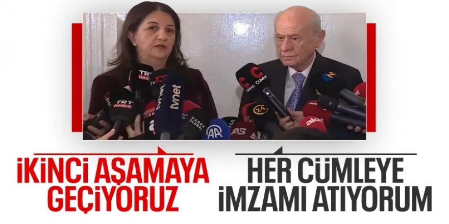 DEM - Bahçeli görüşmesi sonrası Pervin Buldan: Süreçte ikinci aşamaya geçtik
