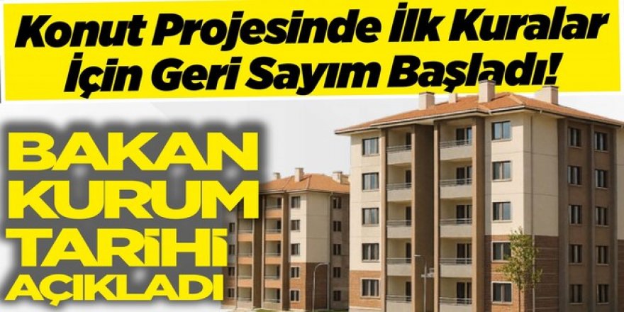 Yüzyılın konut projesinde ilk kura çekimi 29 Aralık'ta yapılacak