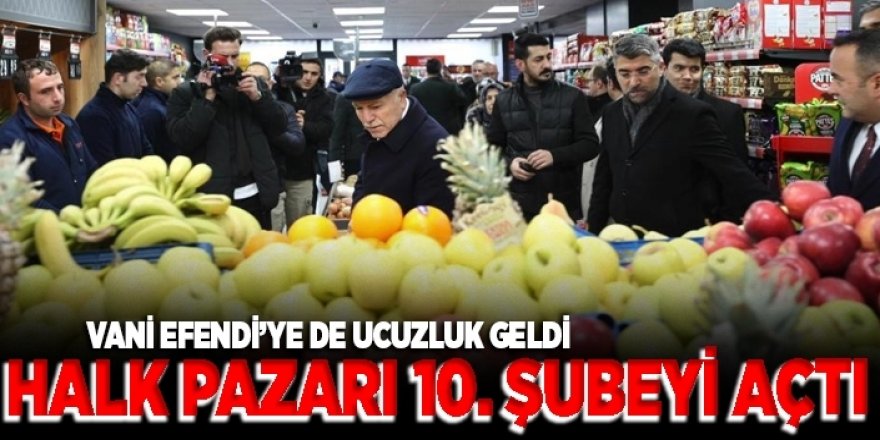 Erzurum'da halk pazarının 10'uncu şubesi açıldı
