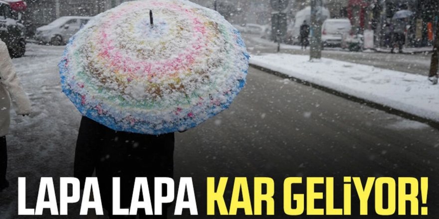 Lapa lapa kar yağdıracak bulutlar yön değiştirdi