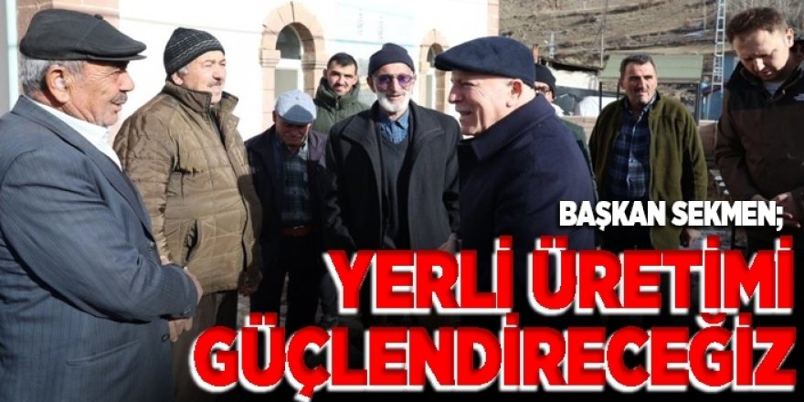 Sekmen; Yerli üretimi güçlendireceğiz