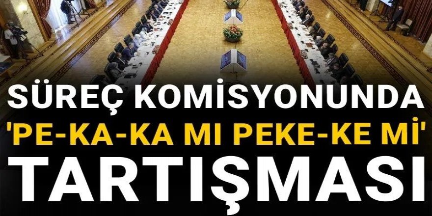 Süreç komisyonunda 'Pe-Ka-Ka mı PeKe-Ke mi' tartışması
