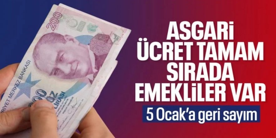 Gözler memur ve emekli zammında: 5 Ocak'ta belli olacak