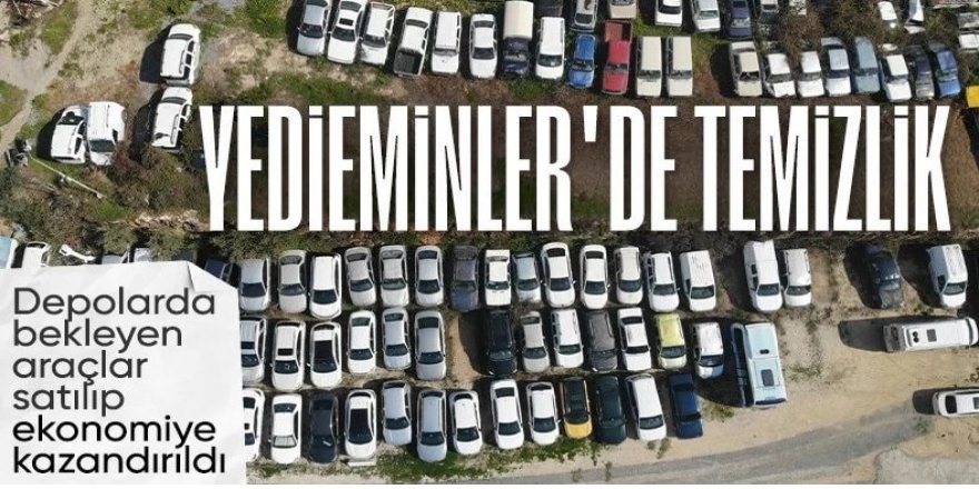 Yediemin depolarında bekleyen mallar ekonomiye kazandırıldı