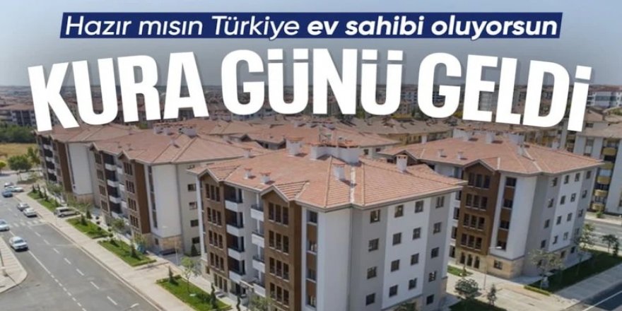 'Yüzyılın Konut Projesi'nde ilk kura çekimi bugün