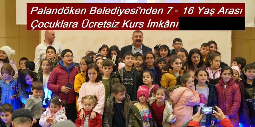 Palandöken Belediyesi’nden 7–16 Yaş Arası Çocuklara Ücretsiz Kurs İmkânı