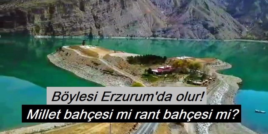 Millet bahçesi mi rant bahçesi mi?