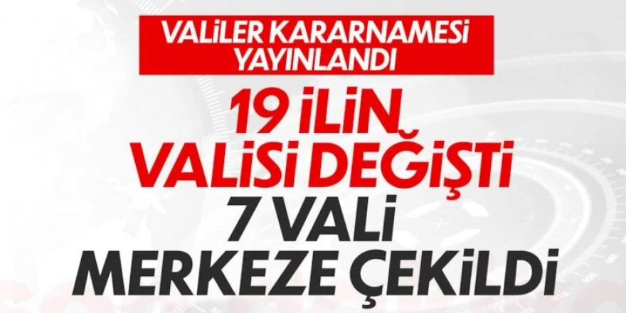 Erzurum valisi yerini korudu: Valilik kararnamesi yayımlandı