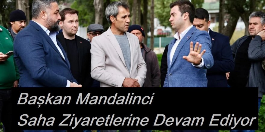 Başkan Mandalinci Saha Ziyaretlerine Devam Ediyor