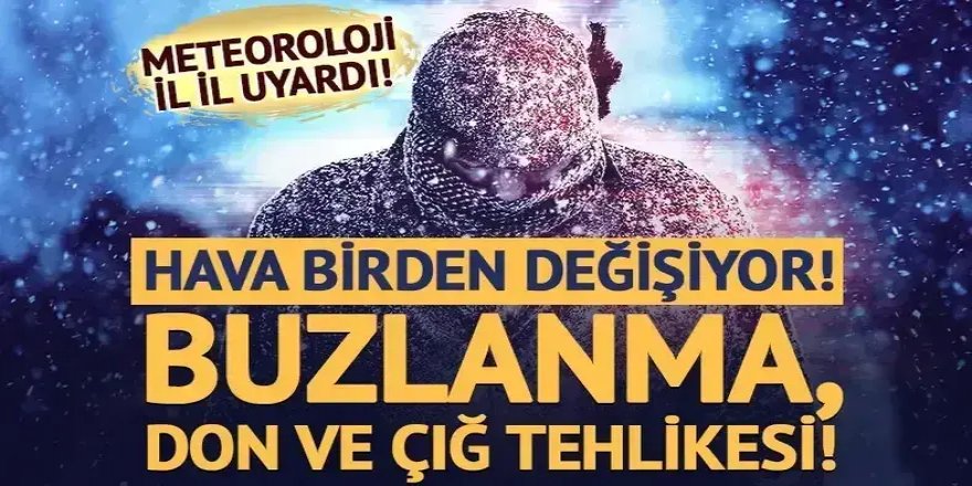 27 il için "sarı" uyarı: Çığ, sağanak, kar ve fırtınaya dikkat