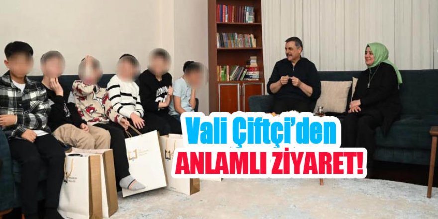 Vali Çiftçi'den  Hamidiye Çocuk Evi’ne Ziyaret