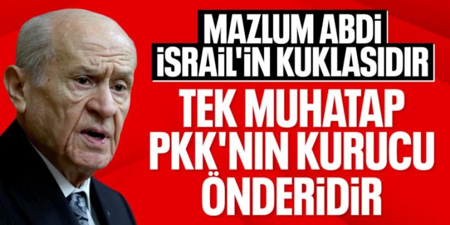 Bahçeli: SDG kendini feshetmelidir DEM parti eski hastalıklardan kurtulmalıdır