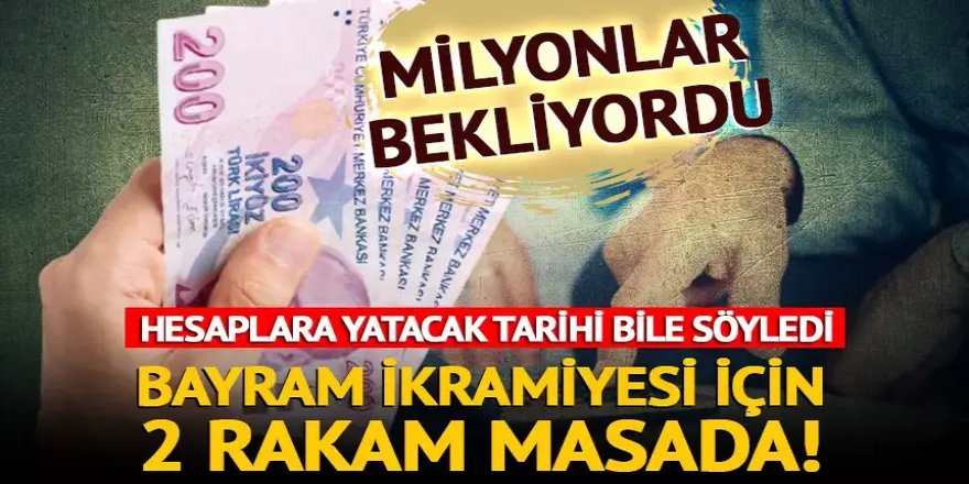 Emeklinin bayram ikramiyesi için 2 rakam masada!