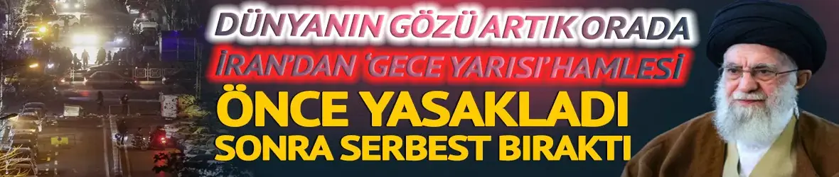 İran'dan gece yarısı 'hava sahası' hamlesi!