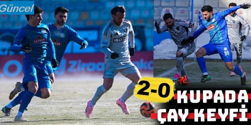 Erzurumspor, kupada ilk 3 puanı Rize'den aldı:2-0