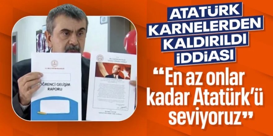 Yusuf Tekin'den 'Atatürk karnelerden kaldırıldı' iddialarına cevap