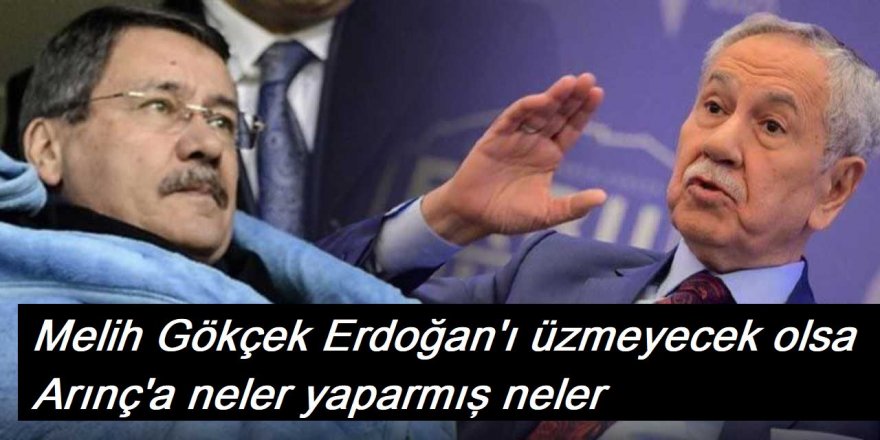 Melih Gökçek Erdoğan'ı üzmeyecek olsa Arınç'a neler yaparmış neler