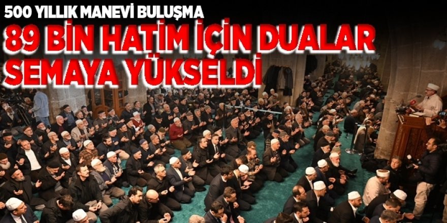 Erzurum’un beş asırlık duası Ulu Cami'den semaya yükseldi