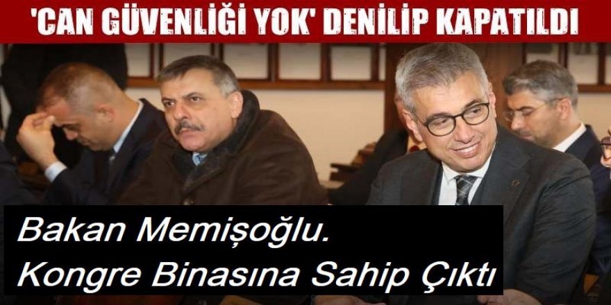Erzurum Kongre Binası'na Bakan Memişoğlu'nu götürdüler: Bakan Sahip çıktı