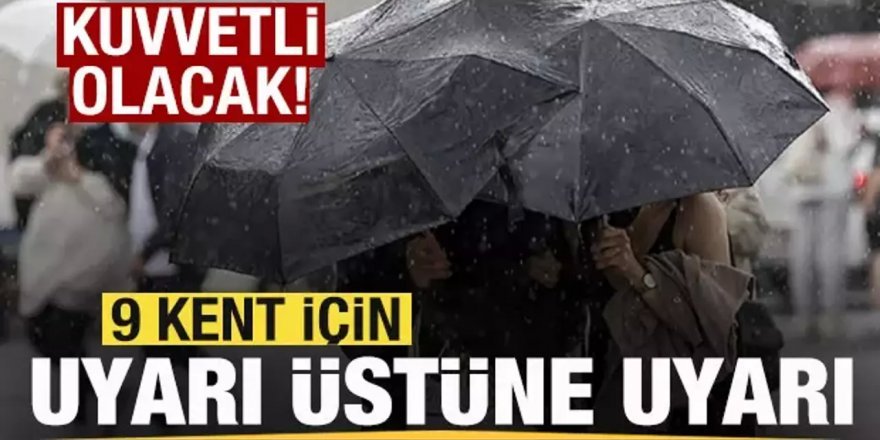 9 il için "sarı" uyarı: Yoğun kar yağışına dikkat