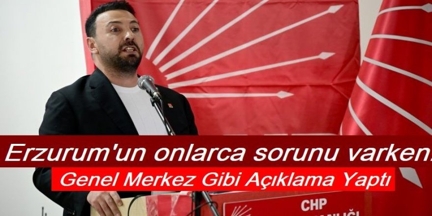 CHP İl Başkanı Eş, yine şaşırttı: İşte o açıklama