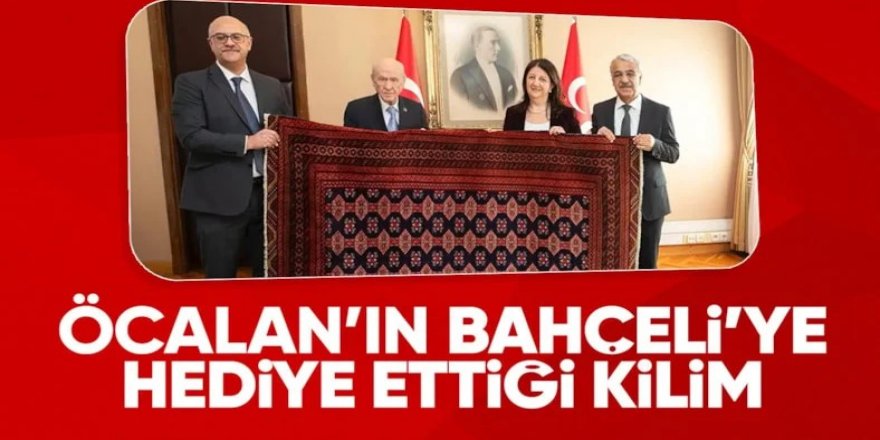 Öcalan'dan Devlet Bahçeli'ye özel dokuma kilim