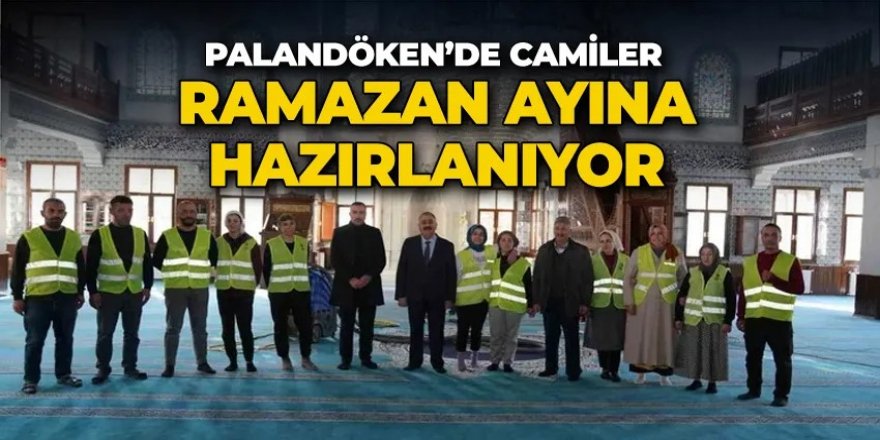 Palandöken’de Camiler Ramazan Ayına Hazırlanıyor