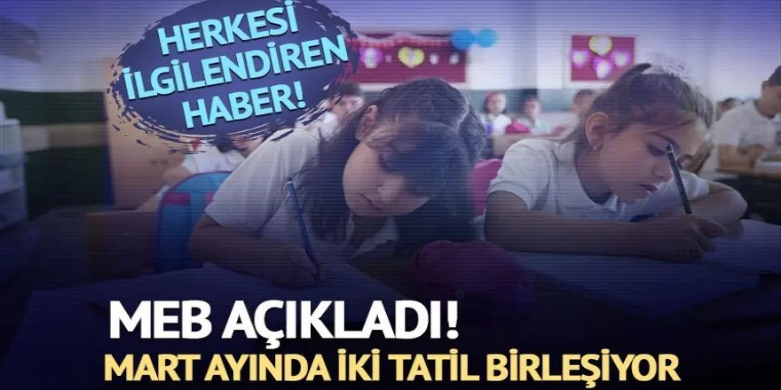 MEB'den herkesi ilgilendiren haber!