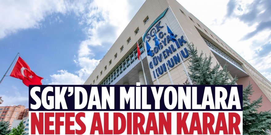 SGK prim borcu tecil ve taksitlendirme işlemlerinde peşinat şartı kaldırıldı