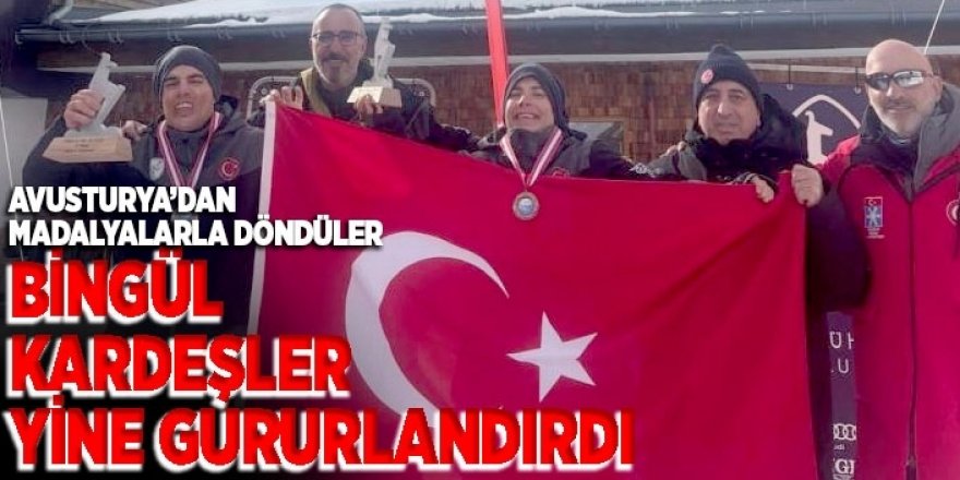Bingül kardeşler yine gururlandırdı