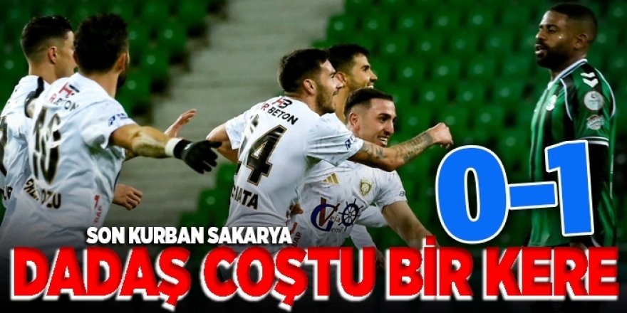 Dadaş’tan deplasmanda altın değerinde 3 puan