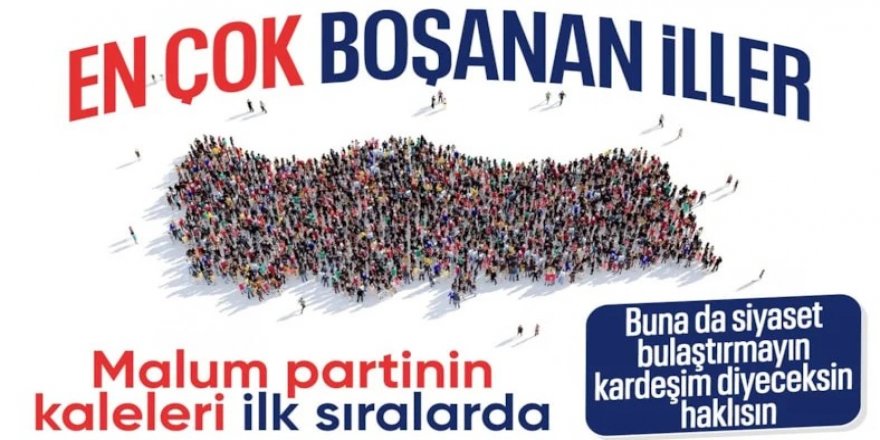 En az boşanma olan ilimiz hangisi?