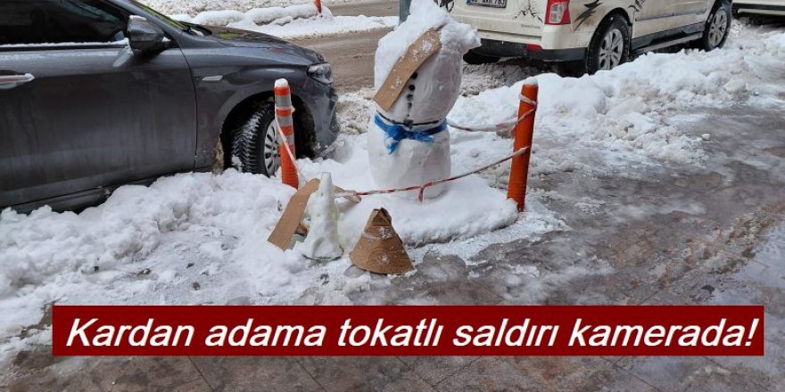 Kardan adama tokatlı saldırı kamerada!