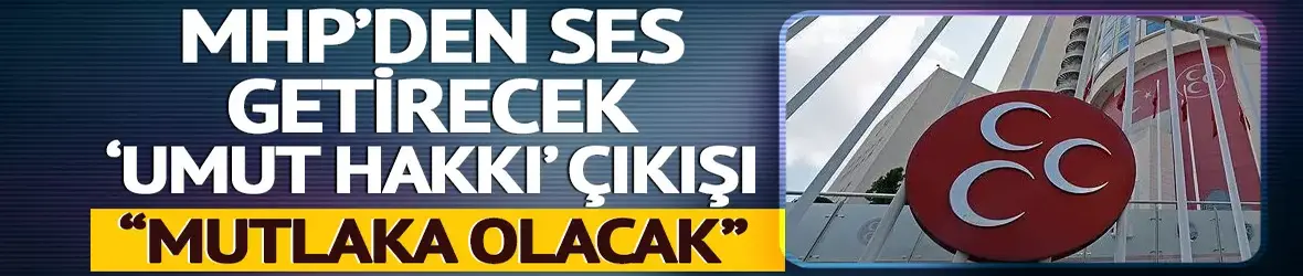 MHP'li Feti Yıldız'dan 'umut hakkı' açıklaması